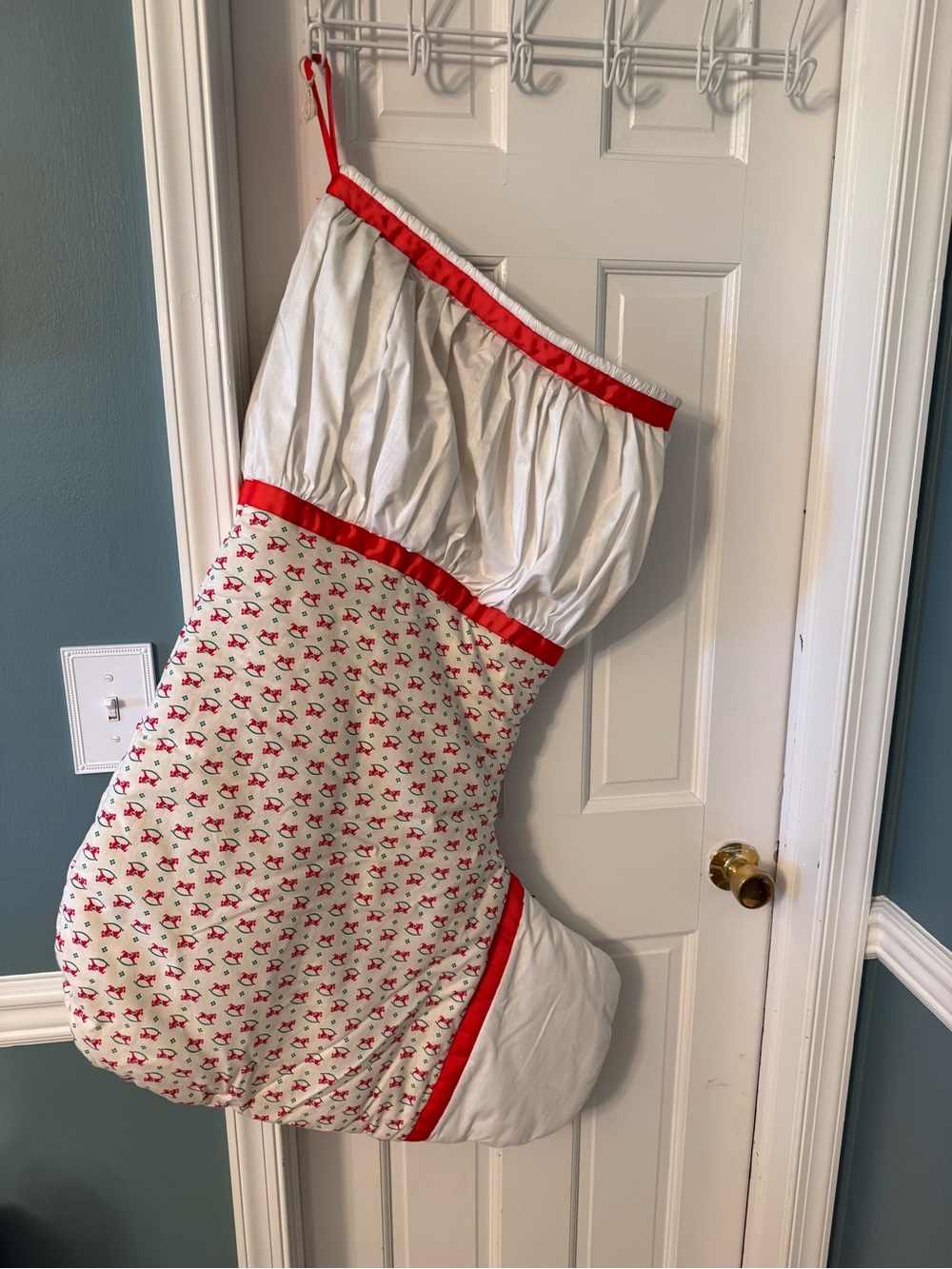 Vintage oversized Christmas stocking